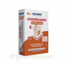 Штукатурка Plitonit «СуперКамин Термо белая» для отделки печей и каминов
